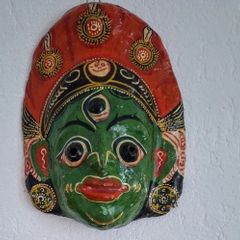 Colourful wall mask