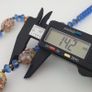 Vintage Venetian African Style Aventurine & Tire Shape Blue African Glass Beads Necklace Image 4