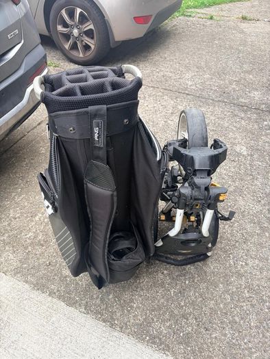Golf Ping Golf Bag & Push Trolley