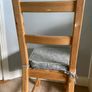 Solid Wooden Chair with Cushion Image 5