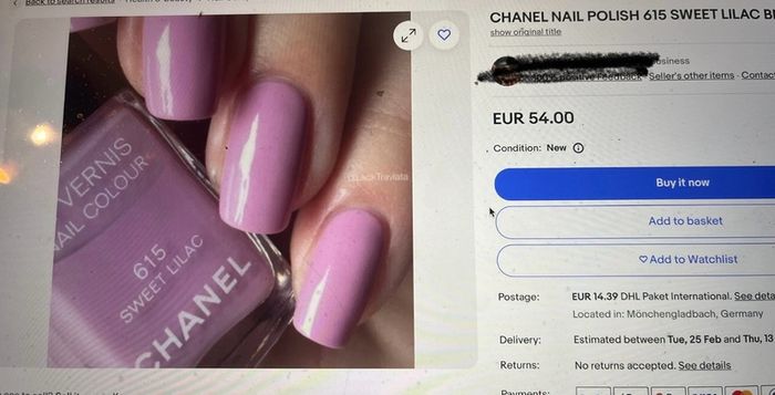 Vintage Chanel Sweet Lilac 615 Le Vernis limited edition