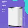 12L Per Day Dehumidifier for Home Digital Display Humidity Sensor 24H Timer Auto Shut Off Laundry Drying Image 2