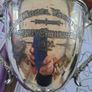antique trophy 1911 pond boat Bangor silver plated vintage Image 3
