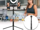 Telescopic 38-170cm Extension Rod Adjustable Tripod Set