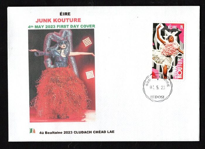 2023 Ireland Junk Kouture Fashions Commemorative Stamps PaddyAchill First Day Cover (FDC)