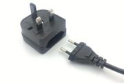 European Euro Eu 2 Pin To Uk 3 Pin Power Socket Travel Plug Adapter Converter Power Adapter Charger Power Socket Outlet
