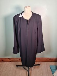 womens Dorothy Perkins Lily and Franc black duster coat Size UK 16 EU 44 Brand new BNWT