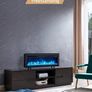 40"/102cm 3 in 1 Electric Fireplace with logs, Freestanding, Wall Mounted, Recessed, 9 Colour Flame Effect, Media Wall Compatible, 900W - 1800W Heater, Remote Control Image 2