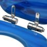 WC Toilet Seats with Soft Close Lid 2 pcs MDF Blue Water Drop Design Image 7