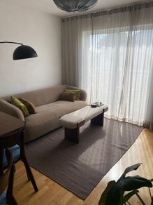 Brown Woven Wool Rug