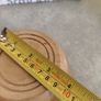 High shallow wooden bowl , Handmade Lathe Turned, Artisan Crafted could be used as trinklet dish. Image 4