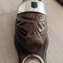 Vintage Hand-Carved Wooden Clog Wall Barometer Image 7