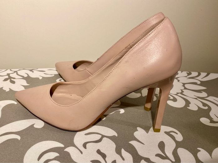 High heels in rose / nude, size 5 / 38