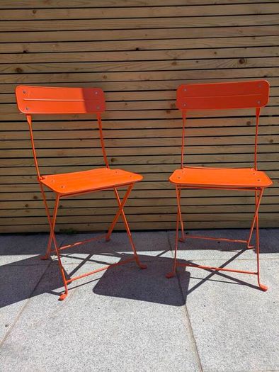 Orange IKEA garden chairs - brand new