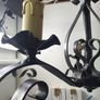 5 Lamp Black Iron Look Metal Ceiling Light Image 6