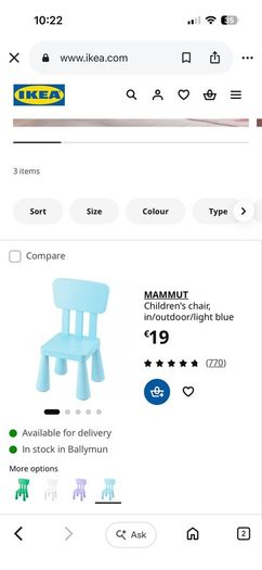 IKEA Mammut table and chairs