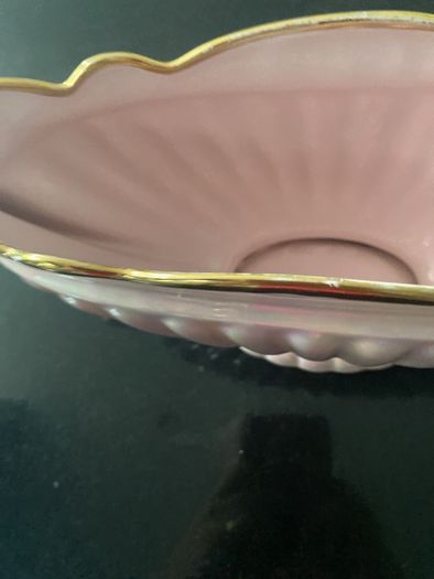 Large Sadler art Deco style  "Majestic" Pink Lustre Ware Gondola Mantle Vase
