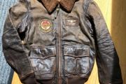 Polo Ralph Lauren G-1 Leather Jacket Bomber Flight Shearling Brown