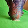 Michael Kennedy Sligo Studio Pottery Vase , Irish Ceramic Art, Ram Horn Handles Image 10