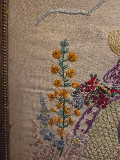 1950's Needlework - Framed & Signed