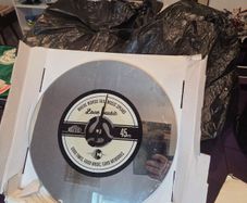 Mirror clock unopened in boc
