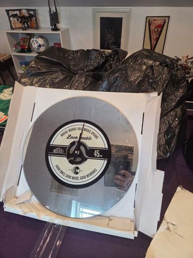 Mirror clock unopened in box
