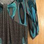 JASMINE LONDON Retro Print Dress   Teal Empire Style Top Image 2