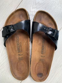 Birkenstock Black Patent Madrid mules