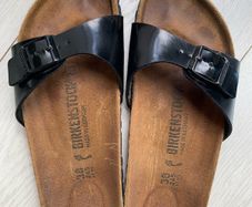 Birkenstock Black Patent Madrid mules