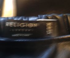 Leather look leggings by Religion