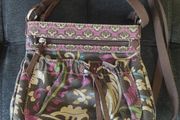 Fossil canvas shoulder bag