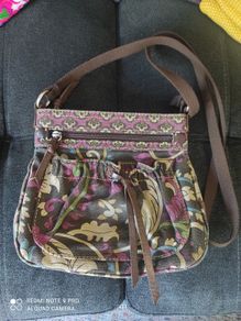 Fossil canvas shoulder bag