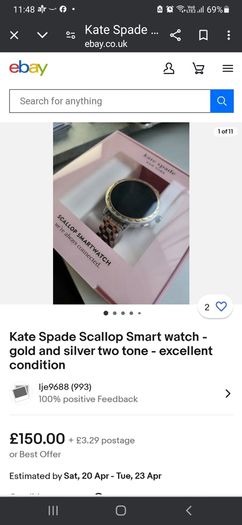 Kate Spade Scallop Smartwatch