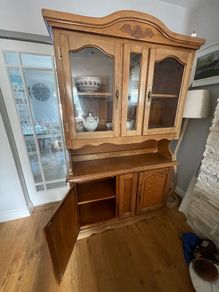 Vintage 2 piece solid wood Cabinet