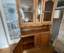 Vintage 2 piece solid wood Cabinet