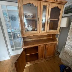 Vintage 2 piece solid wood Cabinet