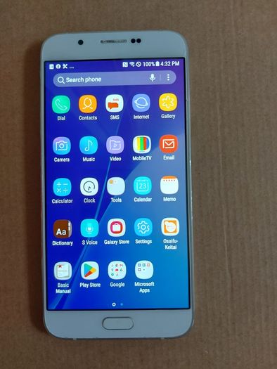 Samsung Galaxy A8, Model SCV 32, 2GB Ram, 32GB HDD, Android version 7.0, in excellent working and cosmetic condition