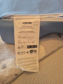 Brand new Derila pillows with cooling cases