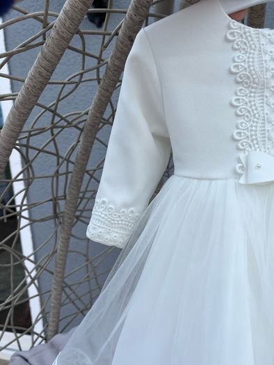beautiful ivory christening dress
