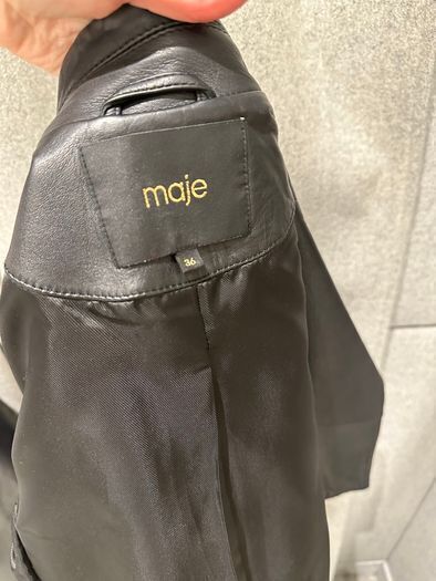 Leather jacket MAJE