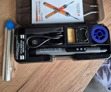 Portable USB Battery Soldering Iron Kit (3.7V Cordless) - Complete Set