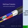 Ugreen VGA Cable 1.5M 3+6 Male To Male Image 7