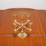 Vintage Brutalist Solid Brass 5-Arm Candelabra, 1970s. Image 2