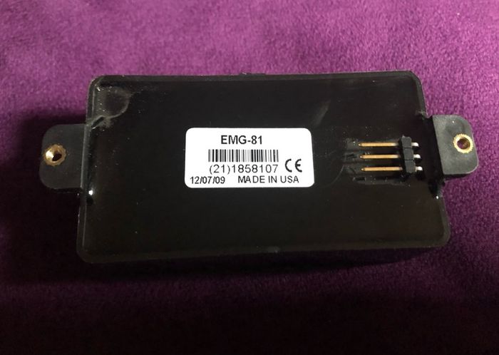 Emg 81 guitar active humbucker pickup with wiring