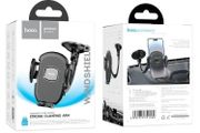 Car Phone Holder Hoco H10 Flexible Windshield Single Button Phone Holder Black