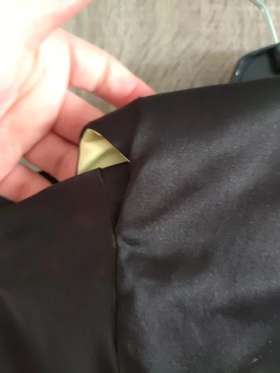 inspired by Angelina Jolie style dress size small strapless black yellow