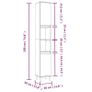 3 Piece Bathroom Furniture Set White Image 7