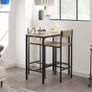 Bar table with 2 stools high back chairs Image 3