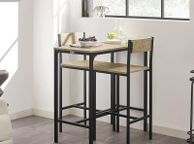 main image for ad Bar table with 2 stools high back chairs