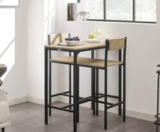 Bar table with 2 stools high back chairs